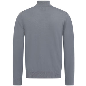 FARAH REDCHURCH MERINO WOOL QUARTER ZIP KNIT JUMPER