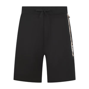 BOSS STRIPE LOGO COTTON-TERRY SHORTS