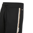 BOSS STRIPE LOGO COTTON-TERRY SHORTS