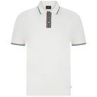 PAUL SMITH STRIPE TIPPED COLLAR POLO SHIRT