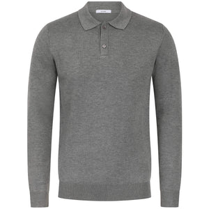 SEINSE LONG SLEEVE KNIT POLO SHIRT