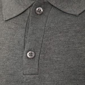 SEINSE LONG SLEEVE KNIT POLO SHIRT