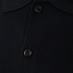SEINSE LONG SLEEVE KNIT POLO SHIRT