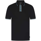 PAUL SMITH STRIPE TIPPED COLLAR POLO SHIRT