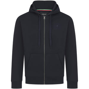 REPLAY 'R' LOGO ZIP HOODIE
