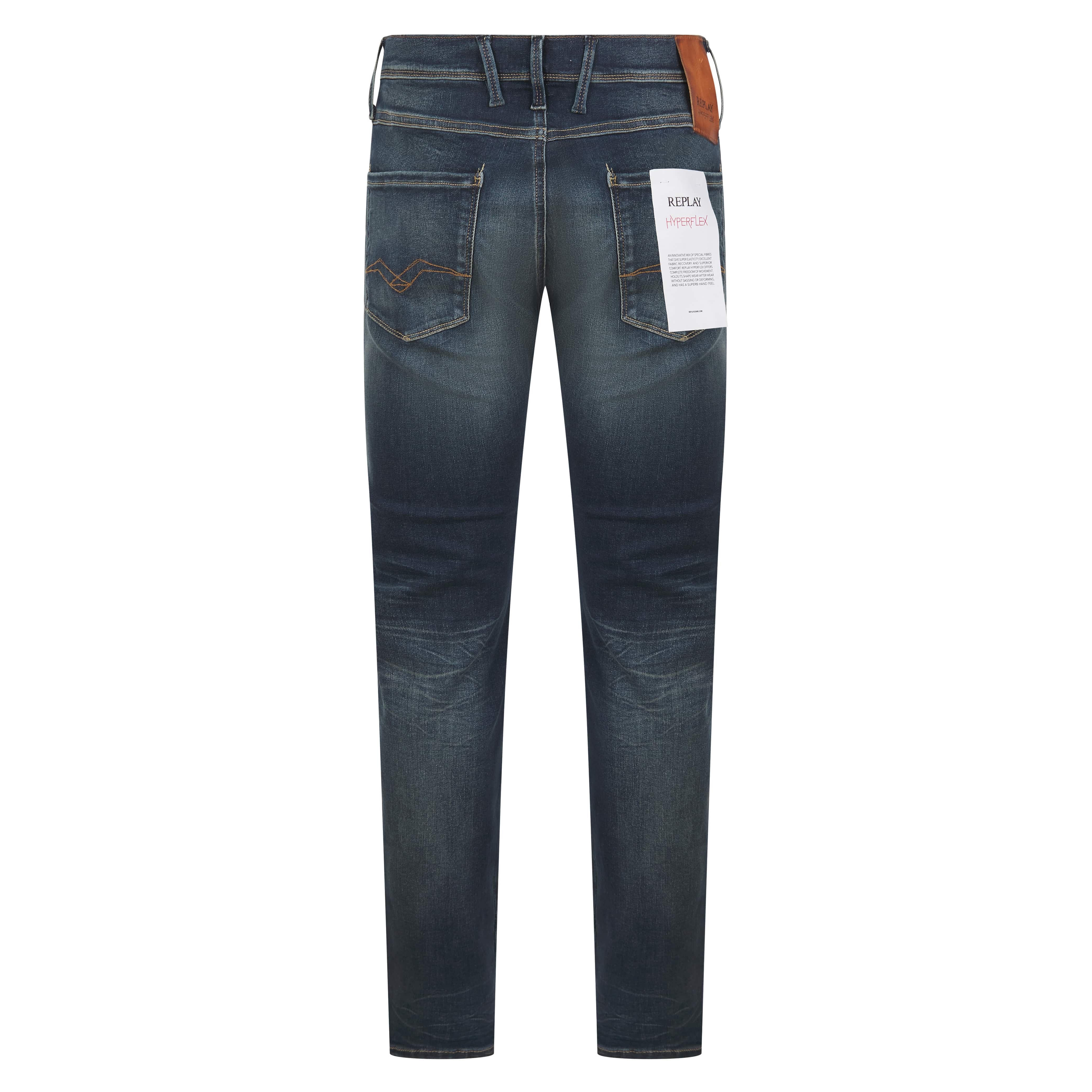 REPLAY HYPERFLEX DUST ANBASS SLIM-FIT JEANS