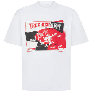 TRUE RELIGION TORN LOGO HEAVYWEIGHT T-SHIRT