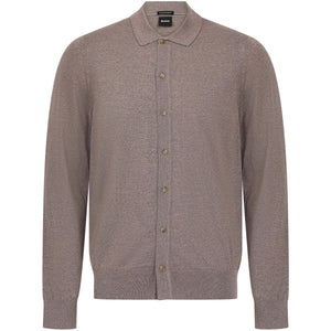BOSS H-HELBERT VIRGIN WOOL KNIT CARDIGAN
