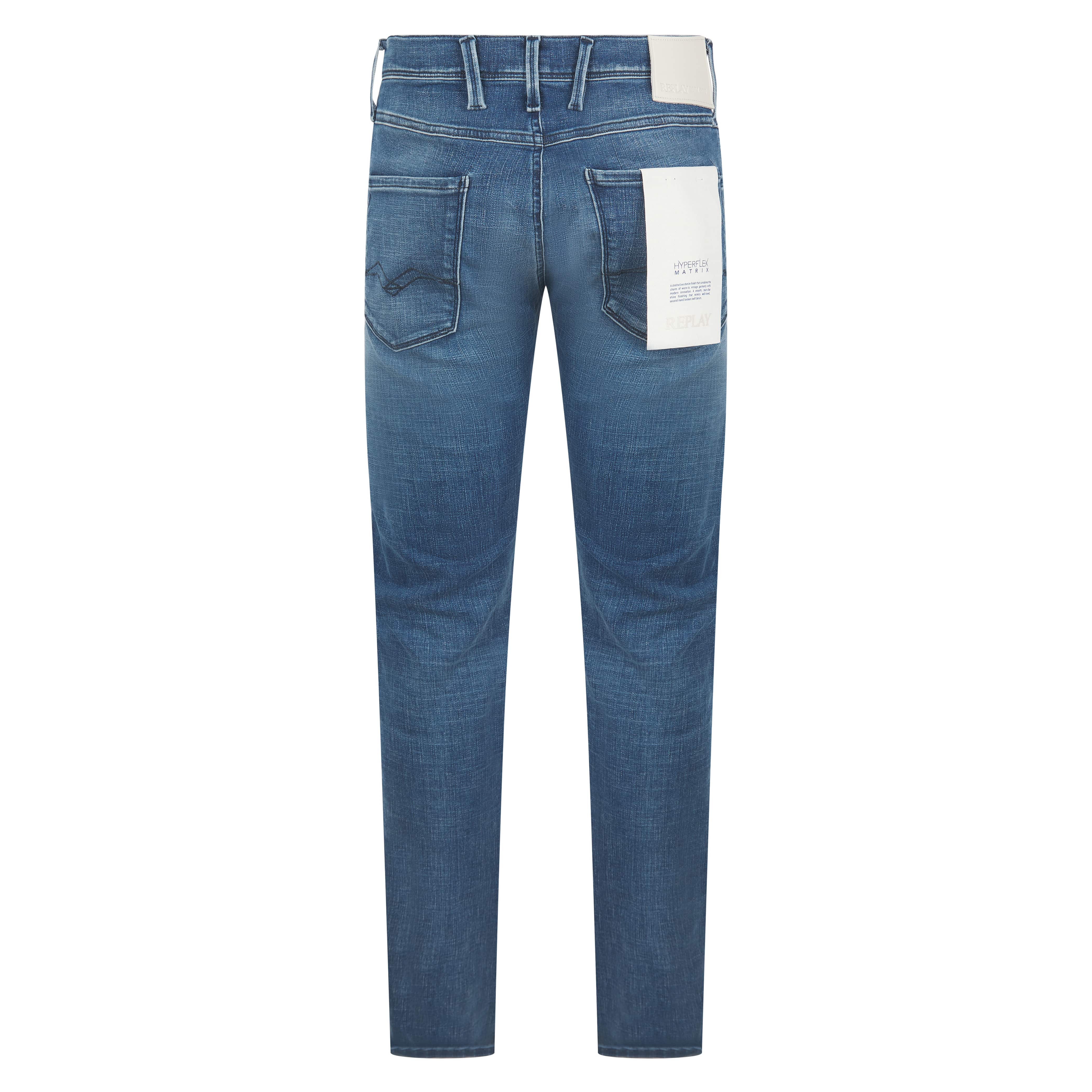 REPLAY HYPERFLEX MATRIX ANBASS SLIM-FIT JEANS