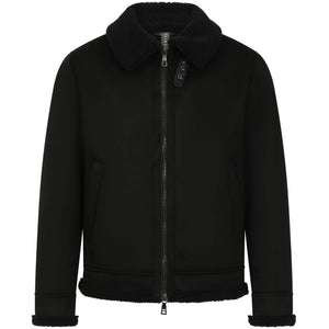 SEINSE MONTONE FAUX SHEARLING FLIGHT JACKET