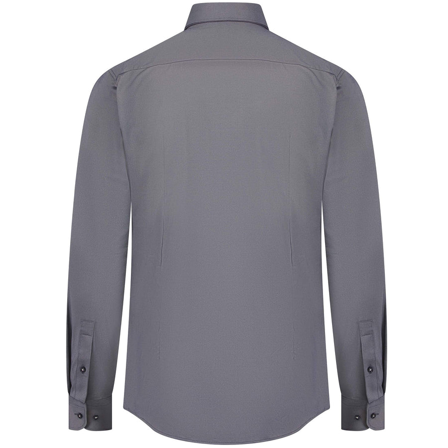 BOSS STRUCTURED PERFORMANCE-STRETCH FABRIC SLIM-FIT SHIRT