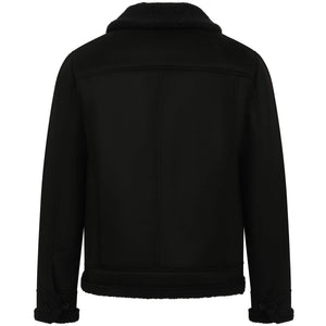 SEINSE MONTONE FAUX SHEARLING FLIGHT JACKET