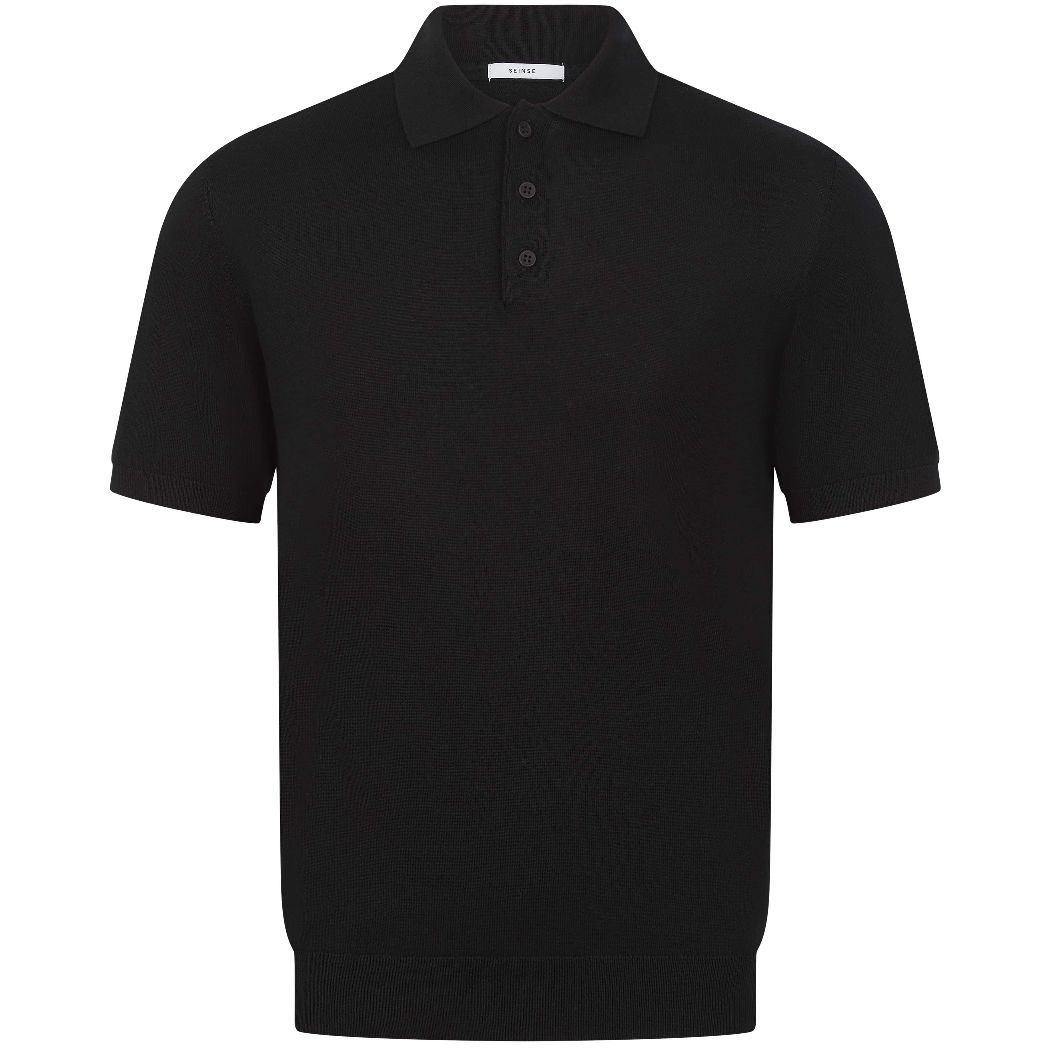 SEINSE SHORT SLEEVE KNIT POLO SHIRT