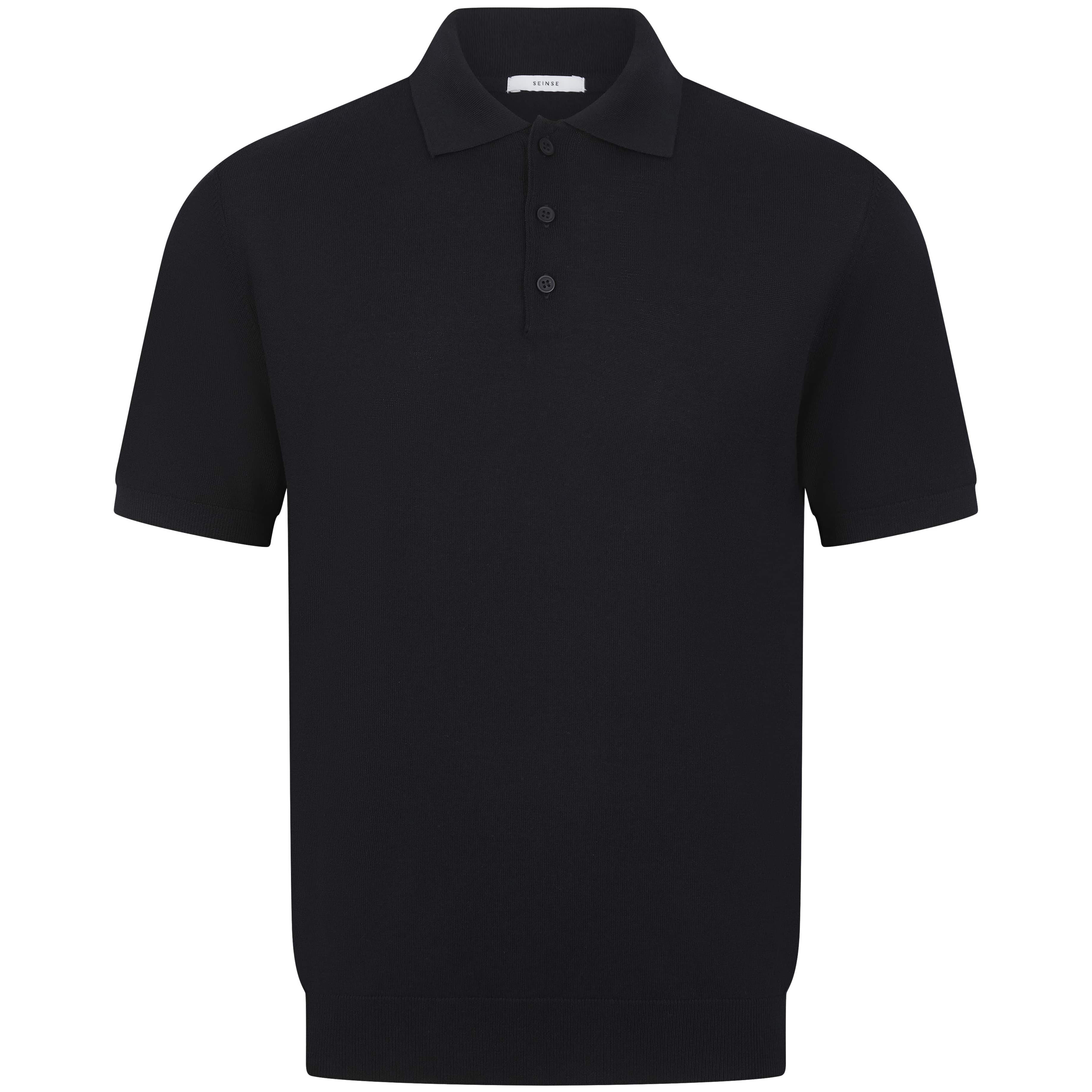 SEINSE SHORT SLEEVE KNIT POLO SHIRT
