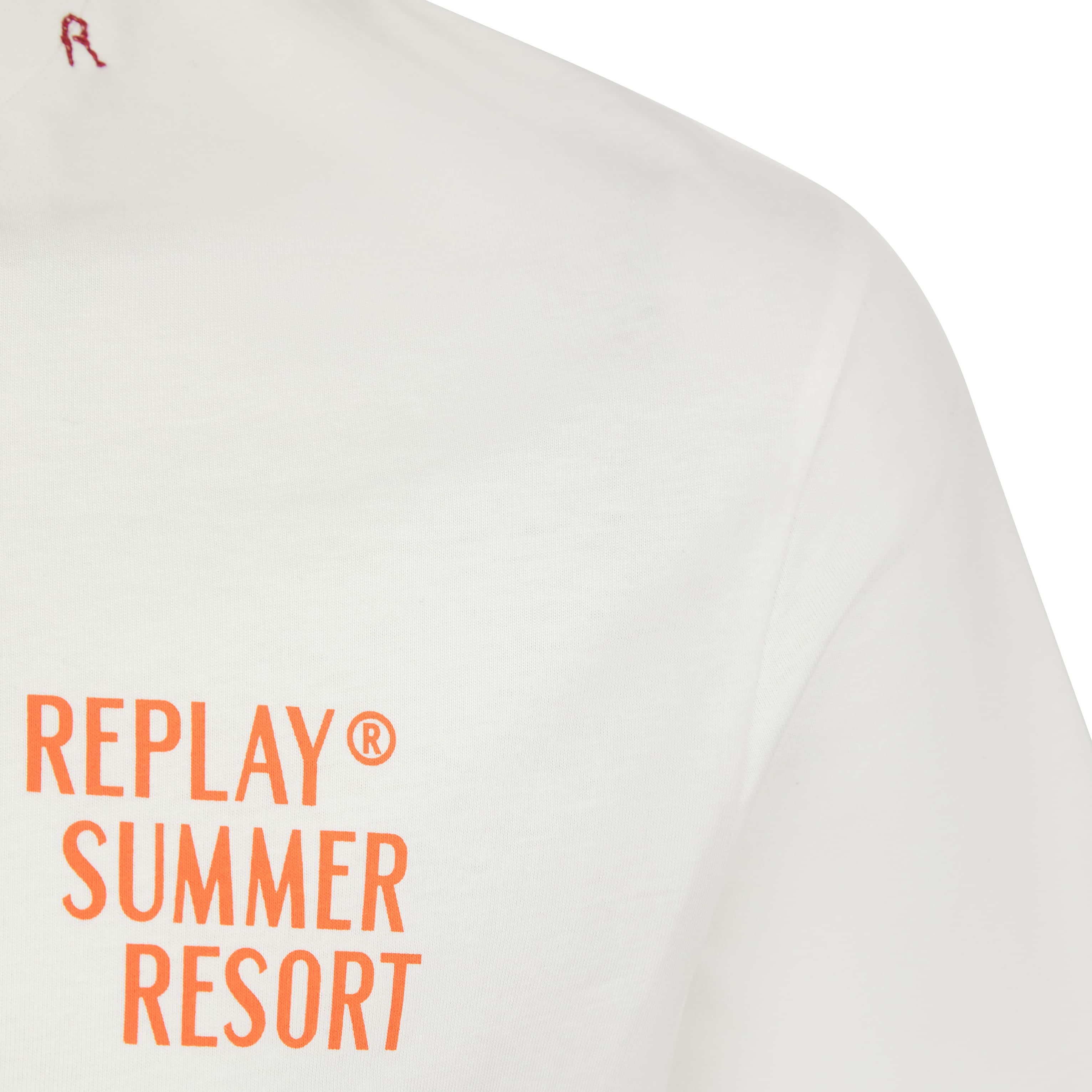 REPLAY SICILY PRINT RELAXED-FIT T-SHIRT