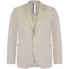 SSEINSE FLORAL LAPEL LINEN FITTED BLAZER