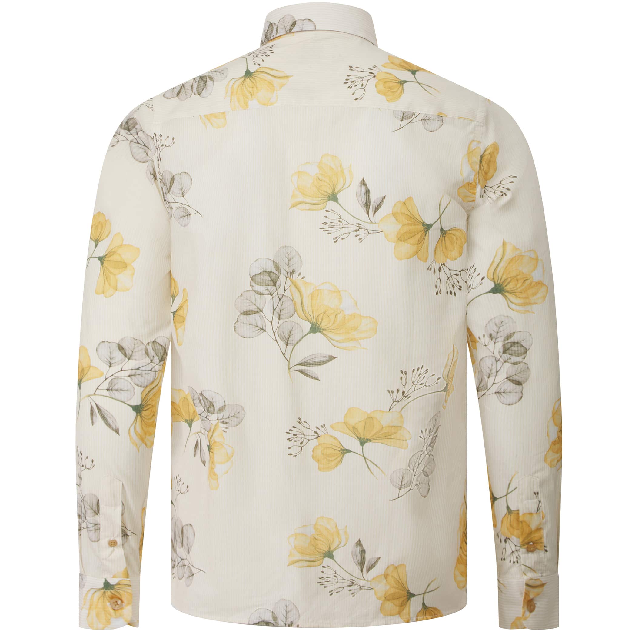 SSEINSE CAMICIA FLORAL PRINT LINEN SHIRT