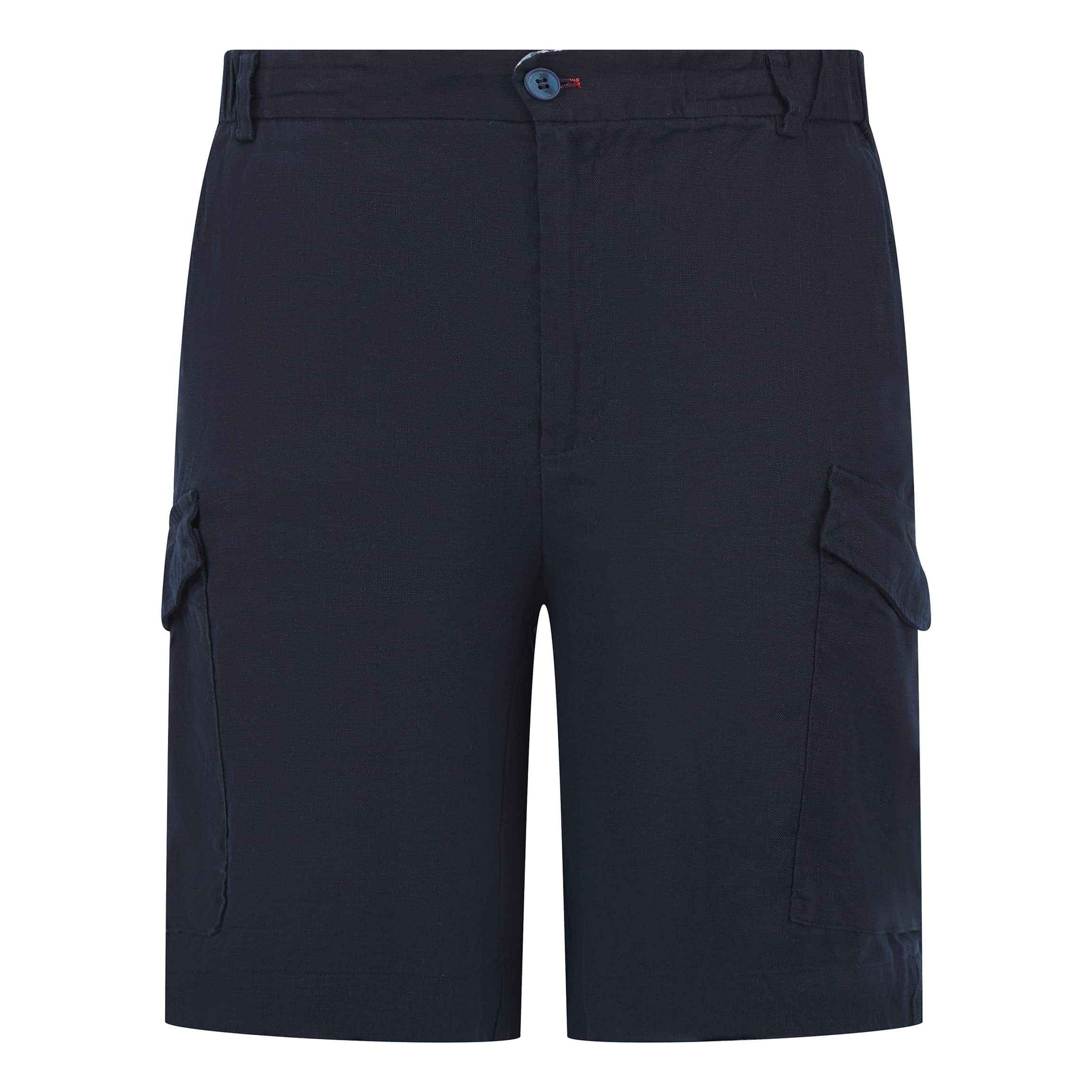 SSEINSE CARGO LINEN SHORTS