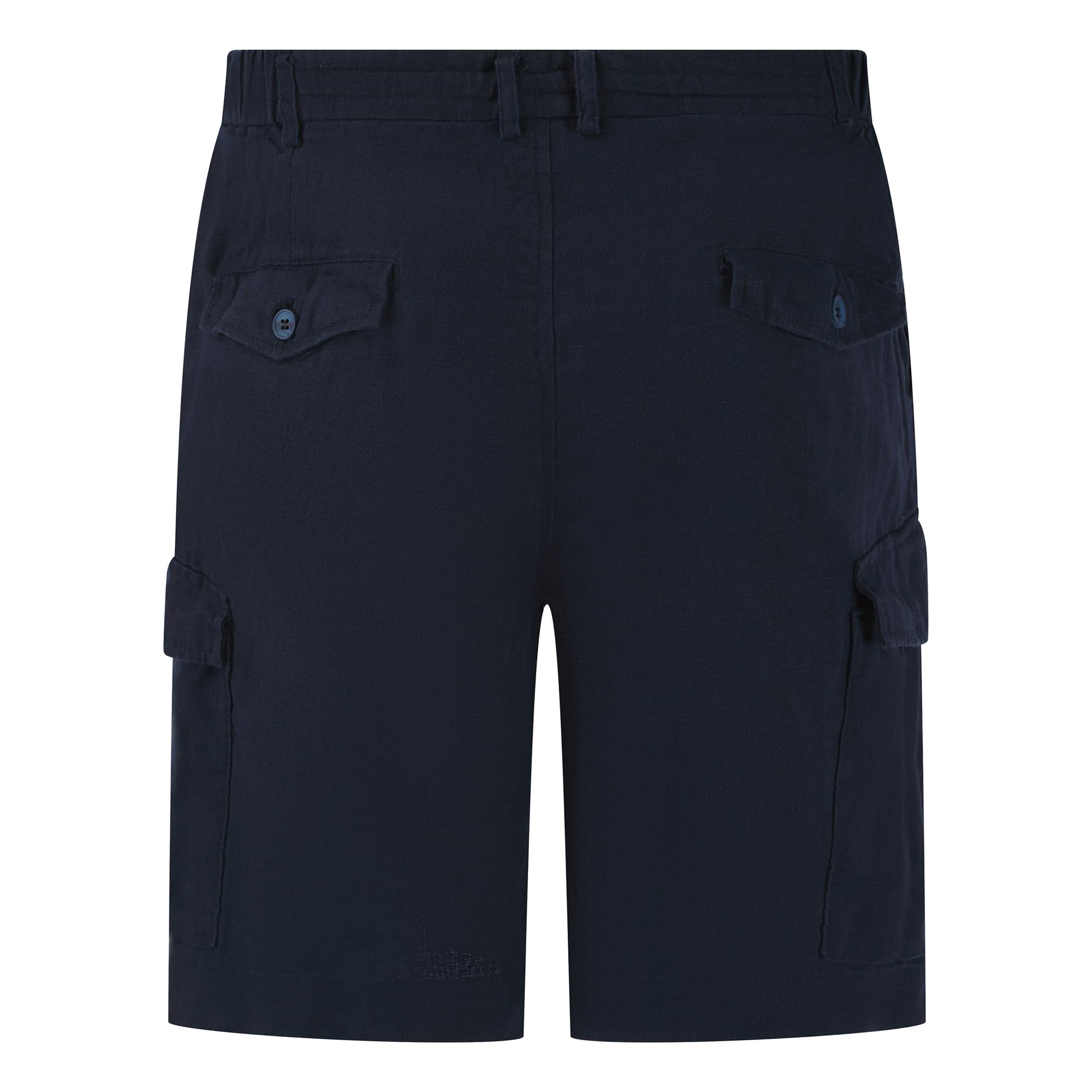 SSEINSE CARGO LINEN SHORTS