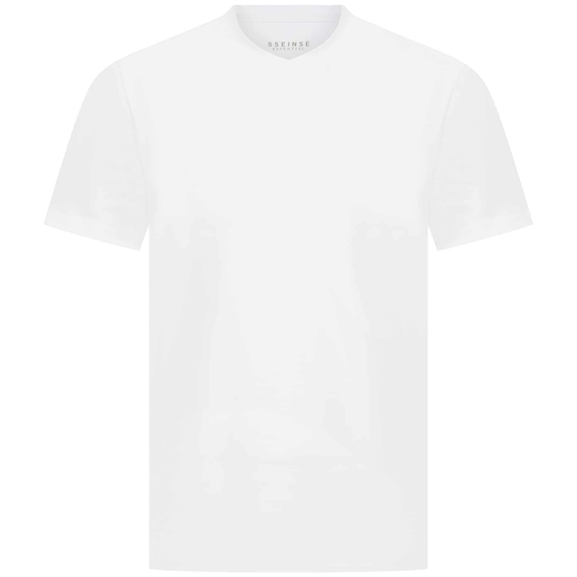 SSEINSE ESSENTIAL V-NECK FITTED T-SHIRT