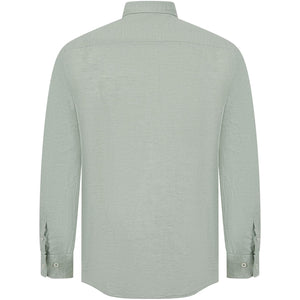 BOSS C-HAL-KENT-C4-232 LINEN BLEND LONG SLEEVE SHIRT