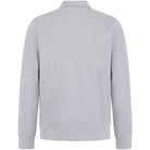 LACOSTE ZIPPERED STAND-UP COLLAR KNITTED SWEATSHIRT