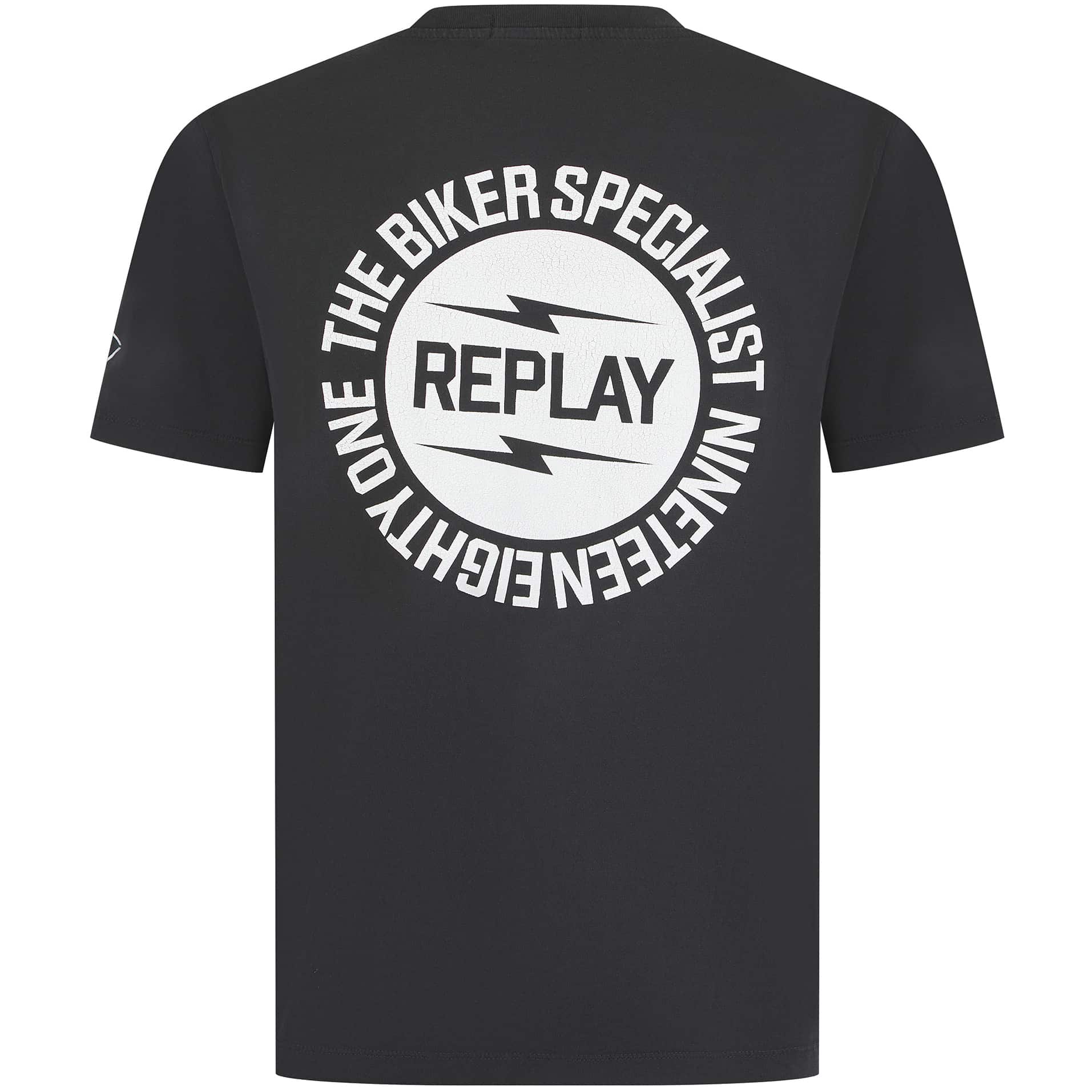 REPLAY BIKER PRINT T-SHIRT