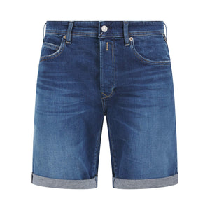 REPLAY RBJ.901 BERMUDA TAPERED FIT DENIM SHORTS