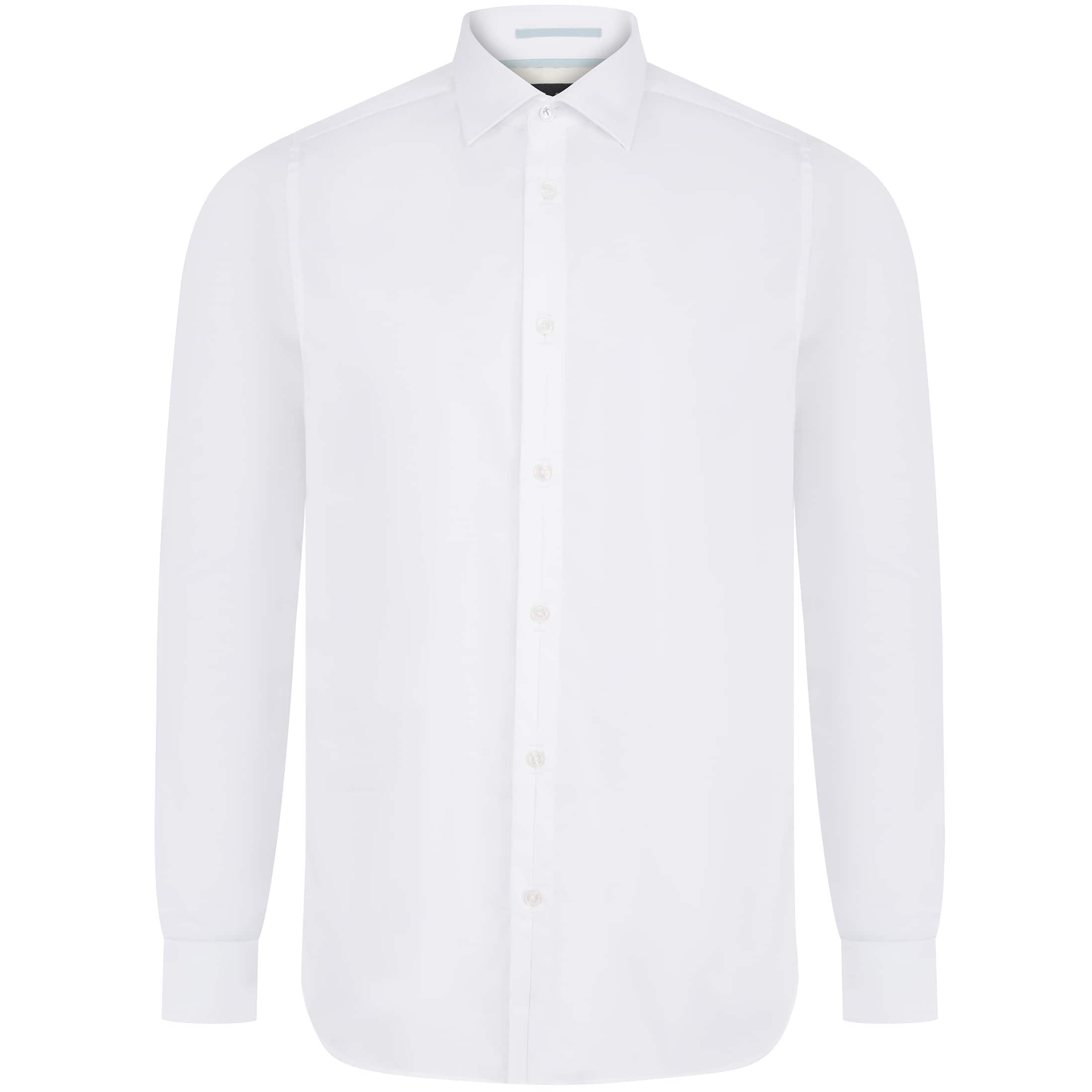 TED BAKER BELLOW SATIN STRETCH LONG SLEEVE SHIRT