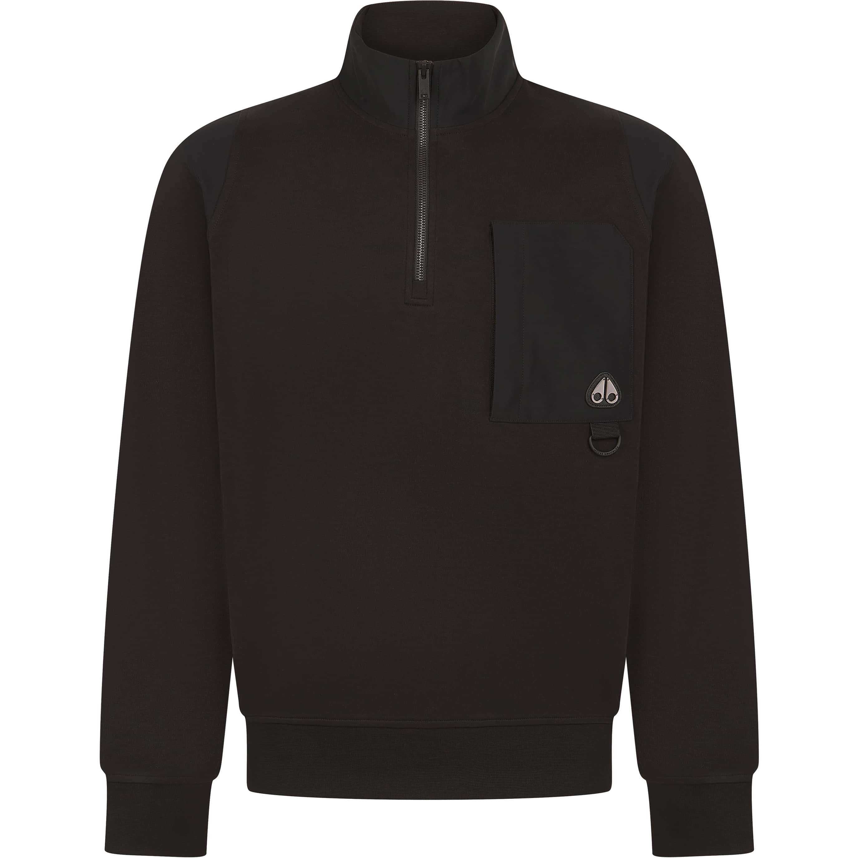 MOOSE KNUCKLES DALON 1/4 ZIP SWEATSHIRT