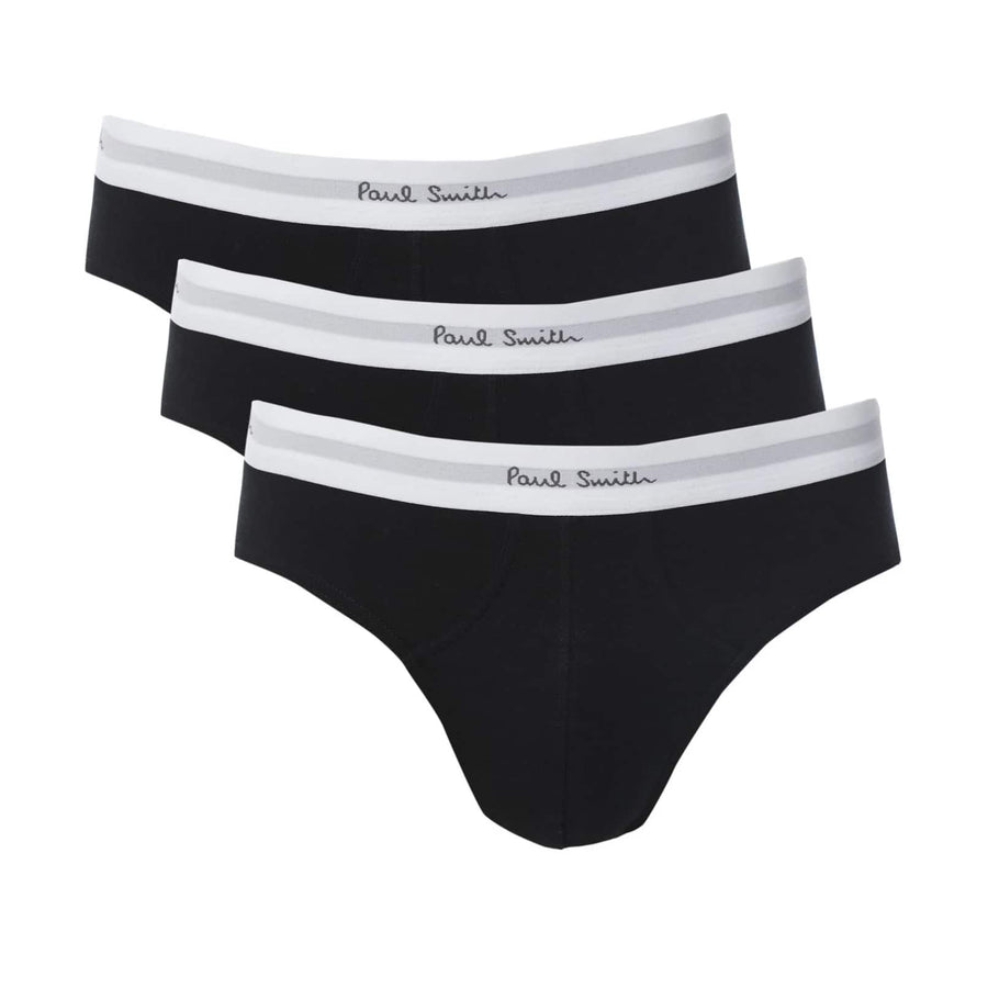 PAUL SMITH 3 PACK WHITE BAND BRIEFS