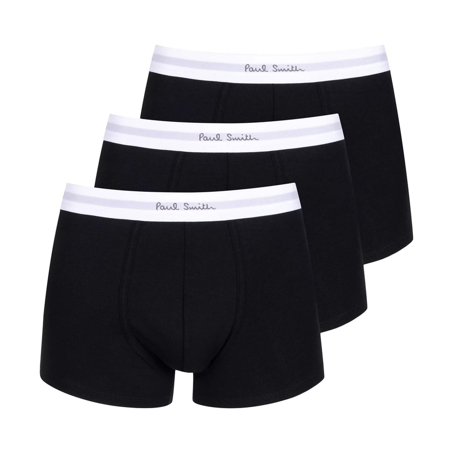 PAUL SMITH 3 PACK WHITE BAND TRUNKS 