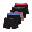 PAUL SMITH 5 PACK SIGNATURE STRIPE MIXED TRUNKS