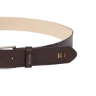 PAUL SMITH ARTIST STRIPE STITCH LEATHER BELT