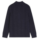 PAUL SMITH CABLE KNIT ZIP-NECK JUMPER