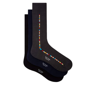 PAUL SMITH CENTRAL 'SIGNATURE STRIPE' 3 PACK SOCKS