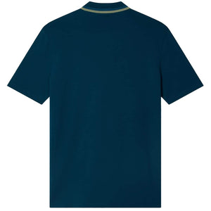 PAUL SMITH CONTRAST TIPPING ZIP POLO SHIRT