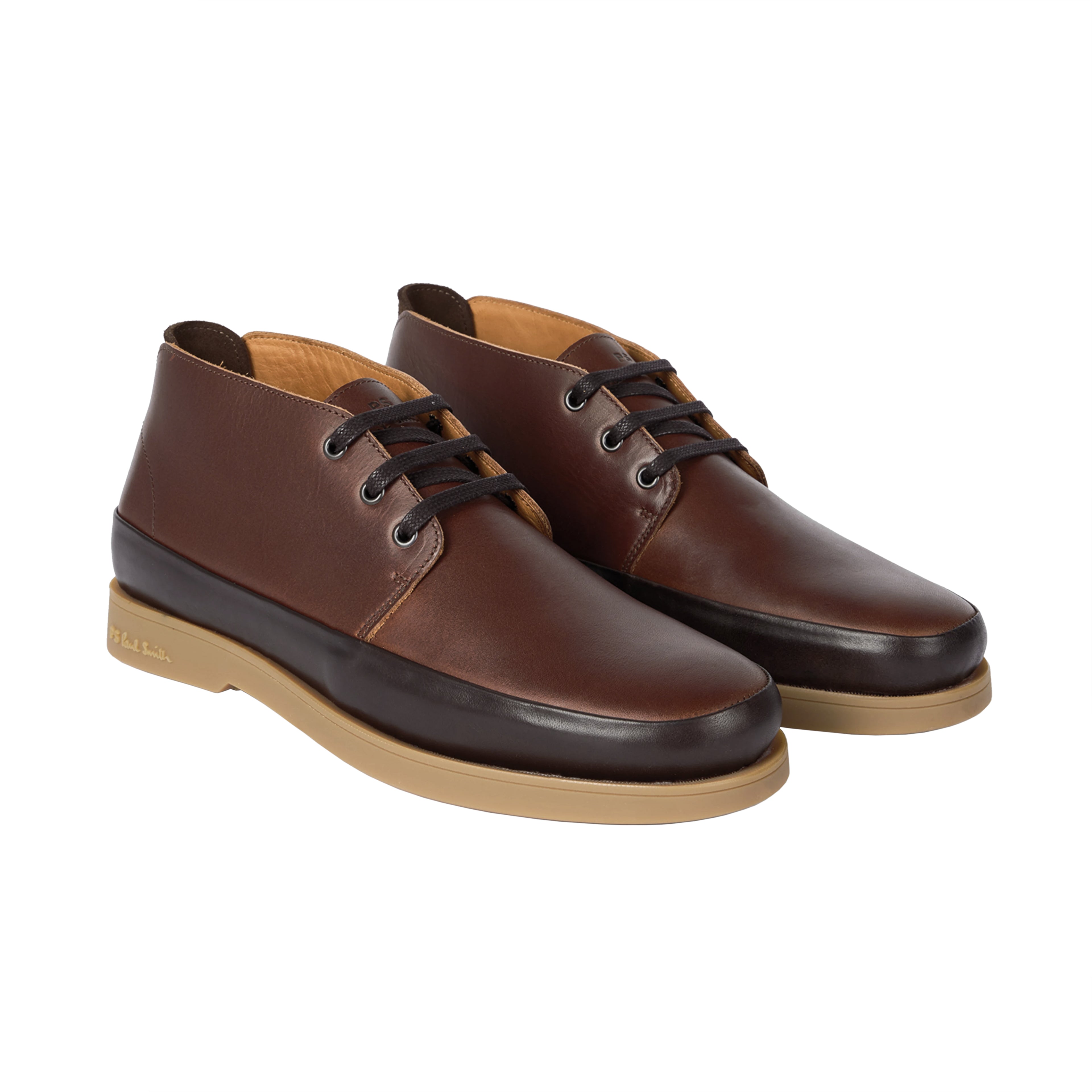 PAUL SMITH CRANE LEATHER CHUKKA BOOTS