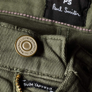 PAUL SMITH GARMENT-DYED SLIM TAPERED-FIT JEANS