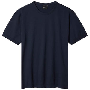 PAUL SMITH INTEGRATED RIB DETAIL COTTON T-SHIRT