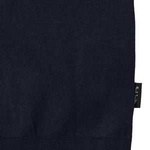 PAUL SMITH INTEGRATED RIB DETAIL COTTON T-SHIRT