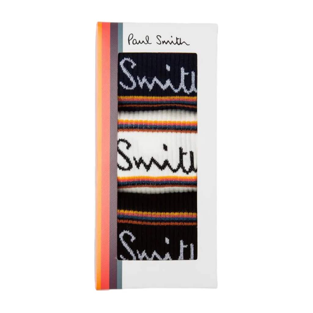 PAUL SMITH SIGNATURE STRIPE 3 PACK SOCKS