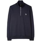 PAUL SMITH ZEBRA ZIP NECK SWEATSHIRT