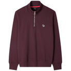 PAUL SMITH ZEBRA ZIP NECK SWEATSHIRT