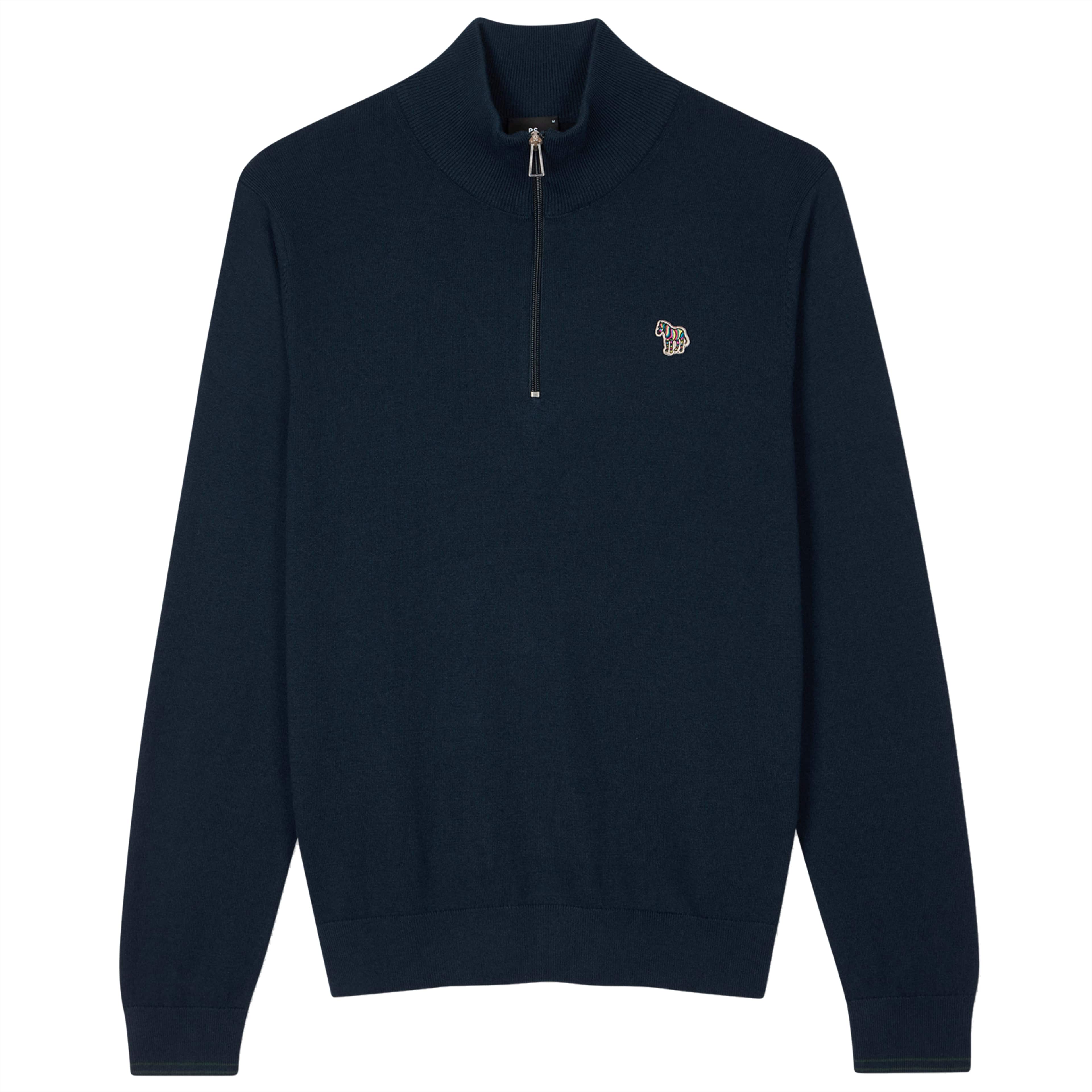 PAUL SMITH ZIP-NECK KNIT JUMPER