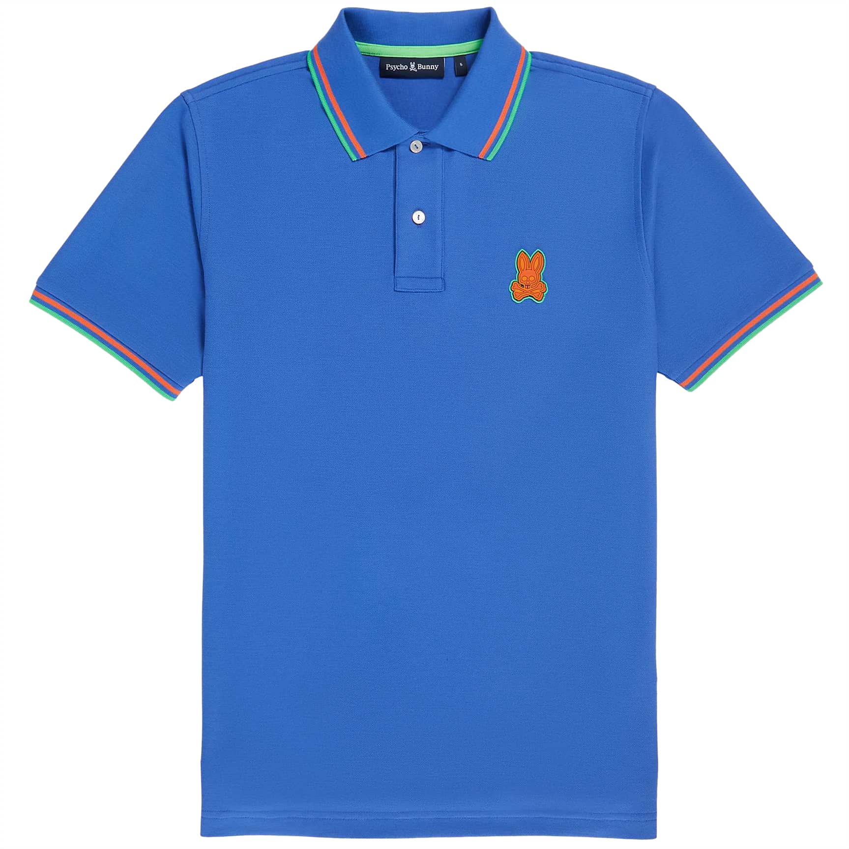 PSYCHO BUNNY BANKS FASHION PIQUE POLO SHIRT