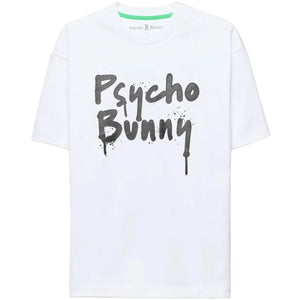 PSYCHO BUNNY DUNCAN WORDMARK RELAXED FIT T-SHIRT