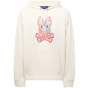 PSYCHO BUNNY OLIVER PIXEL BUNNY EMBROIDERED HOODIE