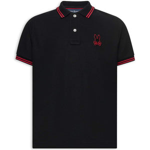 PSYCHO BUNNY SAYER BUNNY PIQUE POLO SHIRT