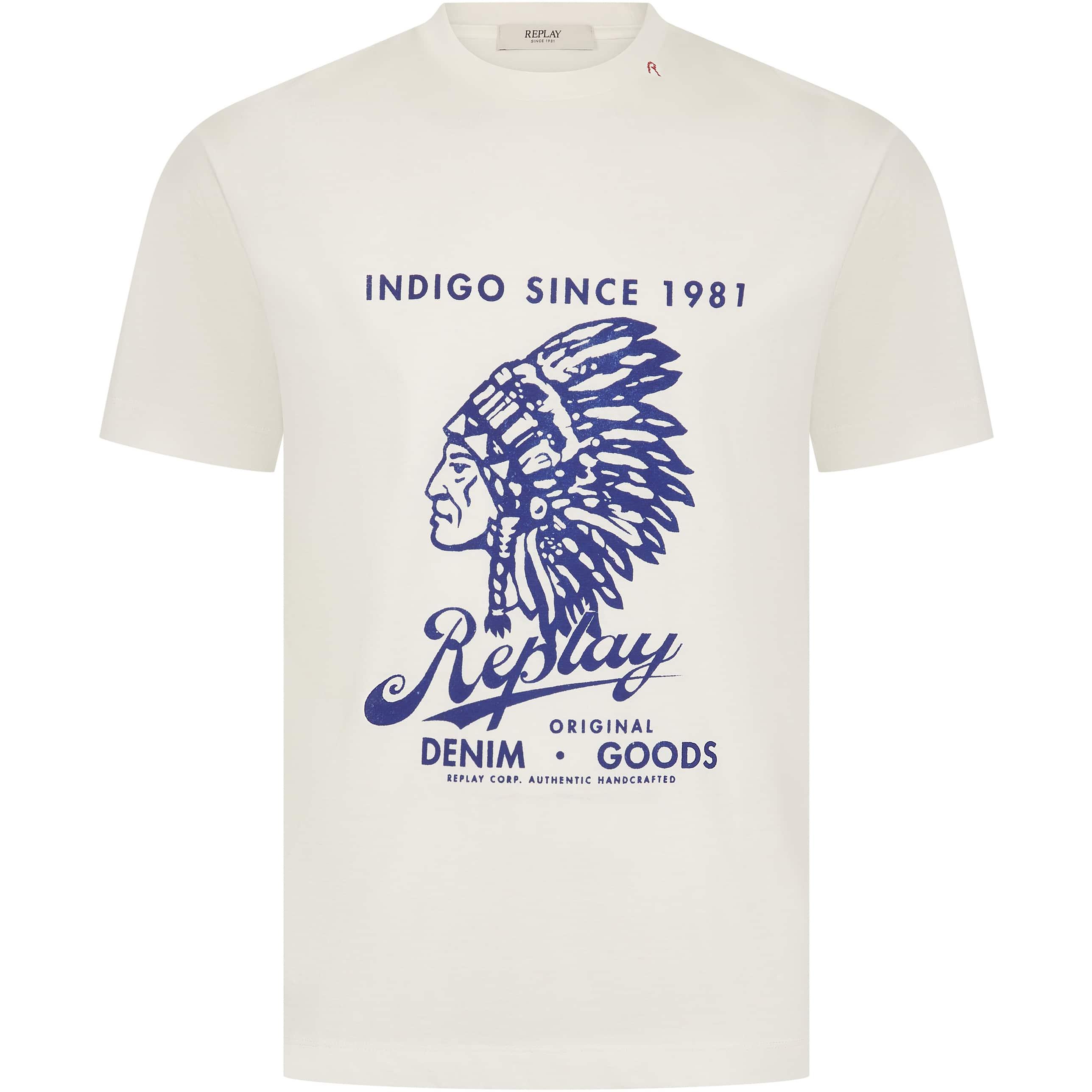 REPLAY CREW NECK PRINTED T-SHIRT